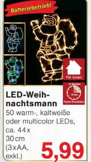 Wiglo Wunderland LED-Weih- nachtsmann Angebot