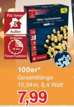 Wiglo Wunderland 100er Lichterkette Angebot