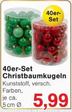 Wiglo Wunderland 40er-Set Christbaumkugeln Angebot