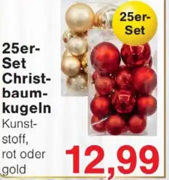 Wiglo Wunderland 25er Set Christbaumkugeln Angebot