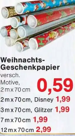 Wiglo Wunderland Weihnachts Geschenkpapier Angebot