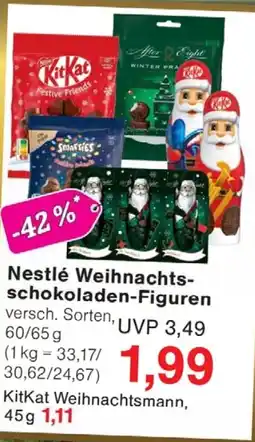 Wiglo Wunderland Nestlé Weihnachtsschokoladen-Figuren Angebot