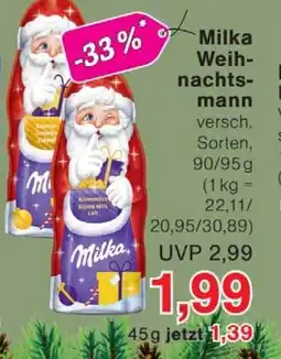 Wiglo Wunderland Milka Weihnachtsmann Angebot