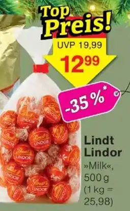 Wiglo Wunderland Lindt Lindor Angebot