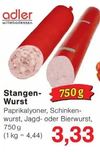 Wiglo Wunderland Stangen Wurst Angebot