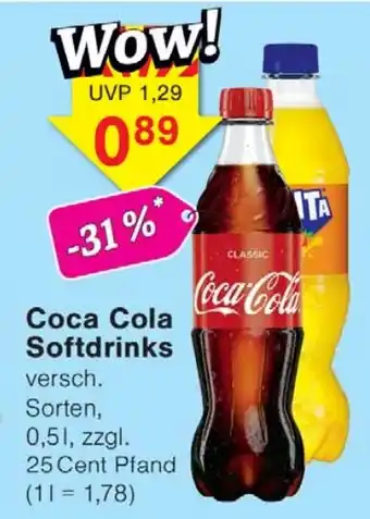 Wiglo Wunderland Coca Cola Softdrinks Angebot