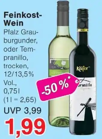 Wiglo Wunderland Feinkost- Wein Angebot