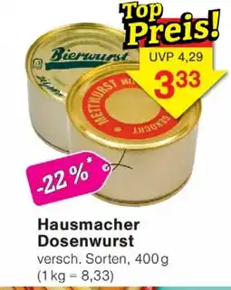 Wiglo Wunderland Hausmacher Dosenwurst Angebot