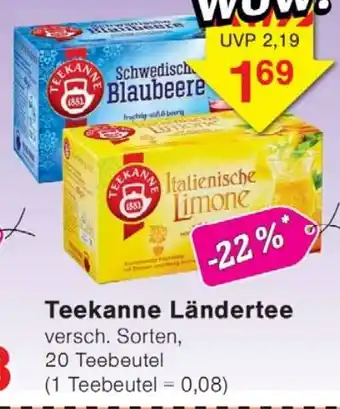 Wiglo Wunderland Teekanne Ländertee Angebot