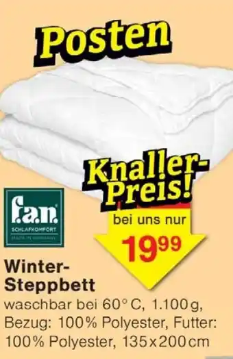 Wiglo Wunderland Winter- Steppbett Angebot