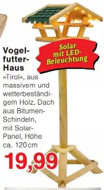 Wiglo Wunderland Vogelfutter Haus Angebot