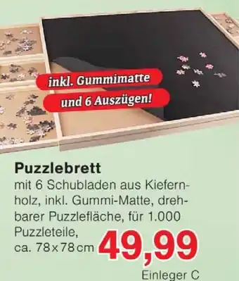 Wiglo Wunderland Puzzlebrett Angebot