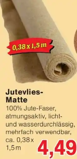 Wiglo Wunderland Jutevlies Matte Angebot
