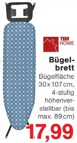 Wiglo Wunderland TIM HOME Bügelbrett Angebot