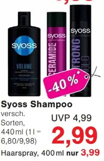 Wiglo Wunderland Syoss Shampoo Angebot