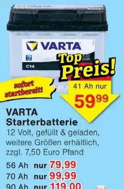 Wiglo Wunderland VARTA Starterbatterie Angebot