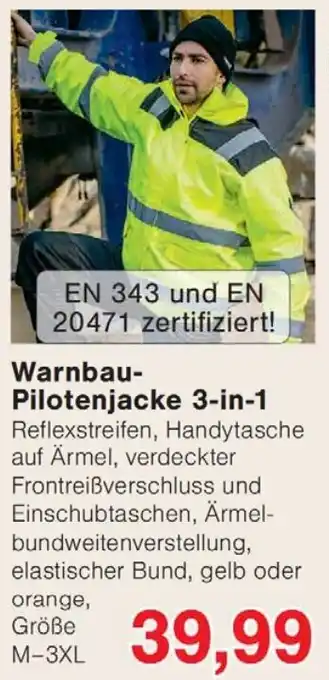 Wiglo Wunderland Warnbau Pilotenjacke 3-in-1 Angebot