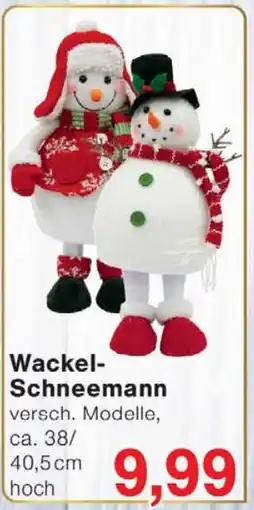 Wiglo Wunderland Wackel Schneemann Angebot