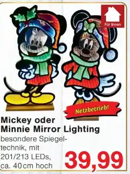 Wiglo Wunderland Mickey oder Minnie Mirror Lighting Angebot