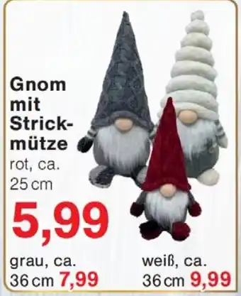 Wiglo Wunderland Gnom mit Strickmütze Angebot
