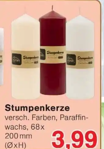 Wiglo Wunderland Stumpenkerze Angebot