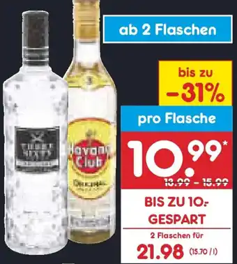 Netto Marken-Discount Three Sixty Vodka, Havana Club 3 Años oder Especial, Jim Beam oder Jägermeister Kräuterlikör Angebot