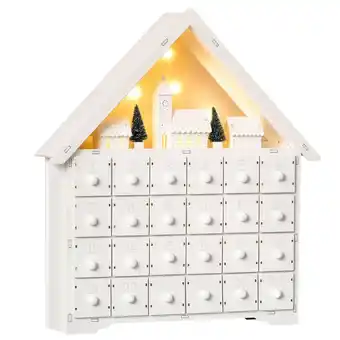 Netto Marken-Discount HOMCOM Weihnachts-Adventskalender Sperrholz Angebot