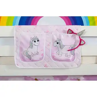 Netto Marken-Discount TiCAA Kinder Bett-Tasche Einhorn Rainbow für Hoch- und Etagenbetten Angebot
