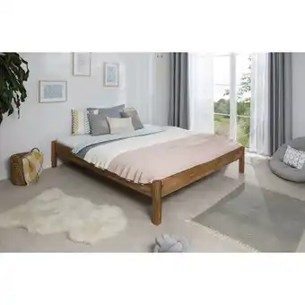 Netto Marken-Discount TiCAA Einzel- und Doppelbett Dora Eiche massiv geölt Angebot