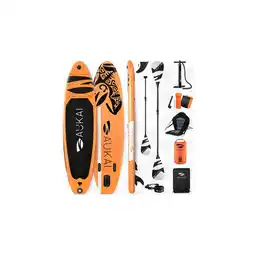 Netto Marken-Discount Stand Up Paddle Board AUKAI Pro Ocean mit Kajak-Sitz orange Angebot