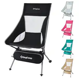 Netto Marken-Discount KINGCAMP Campingstuhl Logan Klappstuhl Strand Stuhl Faltbar Leicht Alu 150 kg Farbe: black Angebot