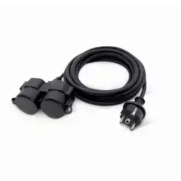 toom Baumarkt Verlängerungskabel schwarz 10 m IP 44 zwei Steckflächen Angebot