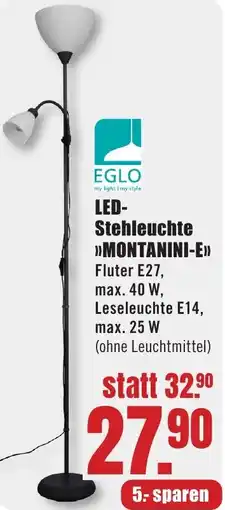 B1 Discount Baumarkt EGLO LED Stehleuchte MONTANINI-E Angebot
