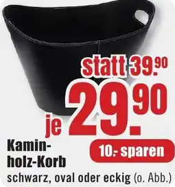 B1 Discount Baumarkt Kaminholz-Korb Angebot