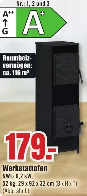 B1 Discount Baumarkt Werkstattofen Angebot