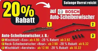 B1 Discount Baumarkt BOSCH Auto-Scheibenwischer Angebot