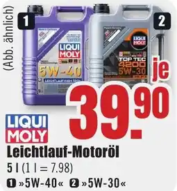 B1 Discount Baumarkt LIQUI MOLY Leichtlauf-Motoröl Angebot