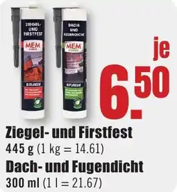 B1 Discount Baumarkt MEM Ziegel- und Firstfest Angebot