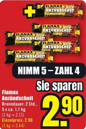 B1 Discount Baumarkt Flamax Anzündscheit Angebot
