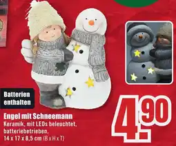 B1 Discount Baumarkt Engel mit Schneemann Angebot