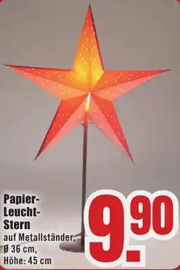 B1 Discount Baumarkt Papier Leucht Stern Angebot