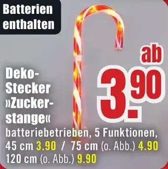 B1 Discount Baumarkt Deko Stecker Zuckerstange Angebot