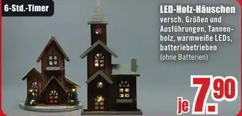 B1 Discount Baumarkt LED-Holz-Häuschen Angebot
