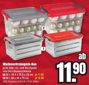 B1 Discount Baumarkt Weihnachtskugeln-Box Angebot