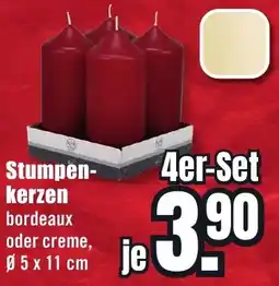 B1 Discount Baumarkt Stumpenkerzen Angebot