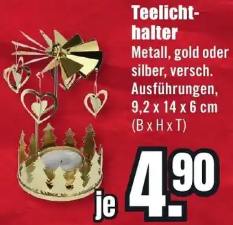 B1 Discount Baumarkt Teelichthalter Angebot