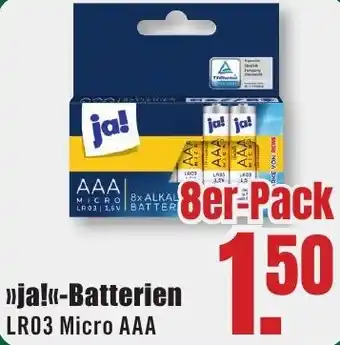 B1 Discount Baumarkt ja! Batterien Angebot