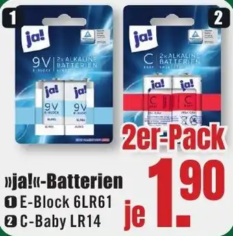 B1 Discount Baumarkt ja! Batterien Angebot