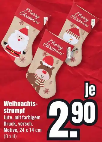 B1 Discount Baumarkt Weihnachtsstrumpf Angebot