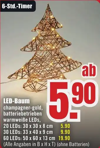 B1 Discount Baumarkt LED-Baum Angebot